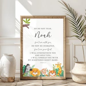 Personalized Gift, Christian Nursery Decor, Kids Bible Verse Wall Art, Baby Boy Nursery, Christian Gift, Baby Girl Nursery, Printable