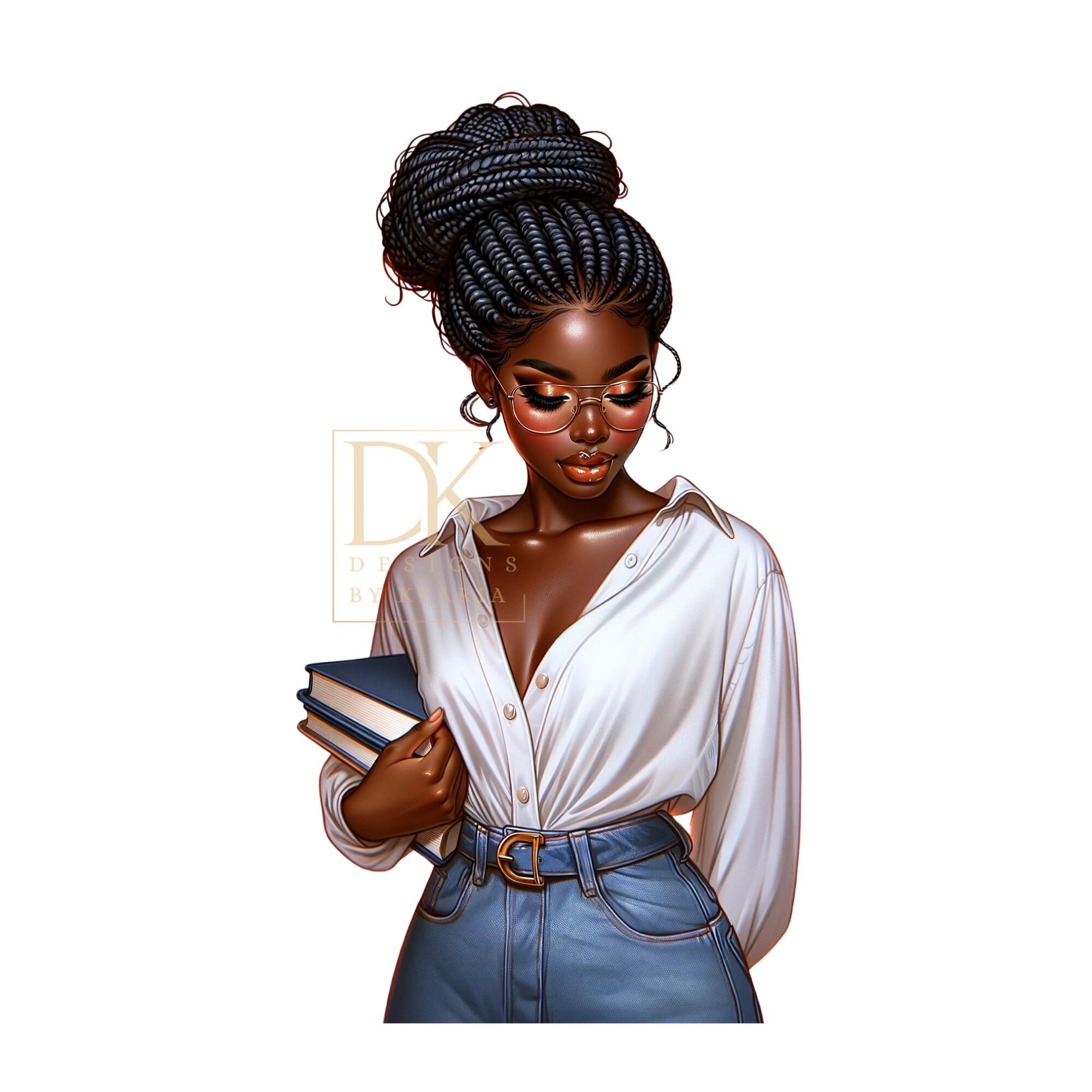 Black Girl Clipart, Black Woman Clipart, Fashion Girl Clipart, African ...