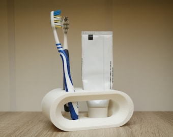 Toothbrush + Toothpaste Holder