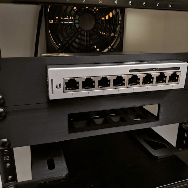 Panneau de montage en rack Unifi Switch 8, 60 W 1U 10 pouces