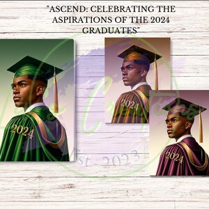 Ascend: Celebrating the Aspirations of the 2024 Graduates - Journal Cover or Clip Art