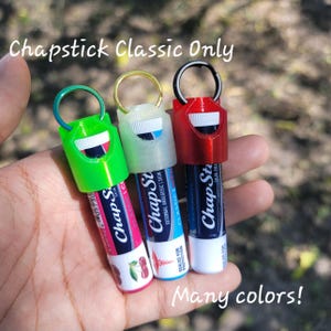 Keybalm - For Chapstick Classic Only Lip Balm Keychain Holder | TPU Case for Chapstick