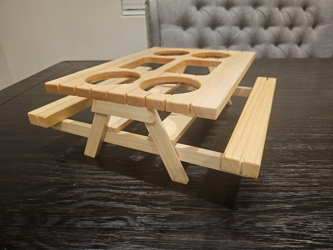 Wood Condiment Picnic Table - Etsy