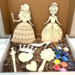 DIY Paint Kit For Kids Birthday Party Favor Summer Activity Princess Art For Girls Painting Gift For Kids DIY Painting Activity