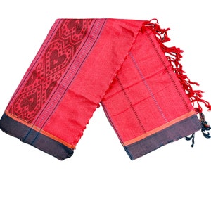 Vibrant Manipuri Shawl - Fashionable Handmade Handloom Wrap
