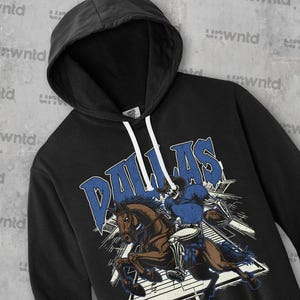 Dallas Football Hoodie - Graphic Hoodie - Skeleton Shirt - Comfort Colors - Gift Hoodie - Vintage - Skeleton Football - Cowboys