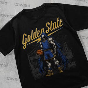 Golden State Basketball Shirt - Graphic Tees - Skeleton Shirt - Merch Tee - Gift Shirt - Bootleg Shirt - Vintage - Warriors