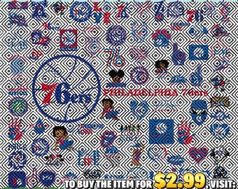 81 Files Philadelphia-76ers Team Bundles Svg, Philadelphia-76ers svg, N-B-A Teams Svg, N-B-A Svg, Png, Dxf, Eps, Instant Download