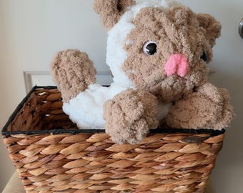 Cordeiro de chenille feito à mão | Brinquedo de pelúcia macio e fofinho