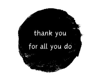 Thank you Cards Black & White
