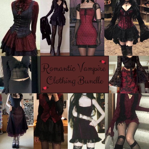 Romantic Vampire Whimsygoth Style Bundle ~ Aesthetic Clothing