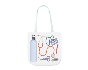 Nurse tote bag, nurse gift, work bag, nursing student bag, medical tote bag