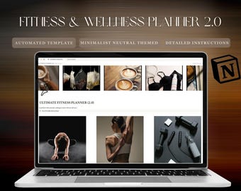Notion Wellness-Planer | Digitaler Fitness & Gesundheits-Tracker (PDF)