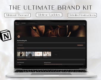 Luxus Notion Brand Kit | Elegantes Branding Template (PDF)