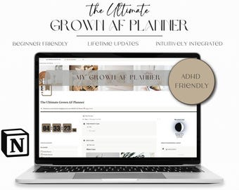 Notion Life Planner | 2025 Digital Template, ADHD Friendly