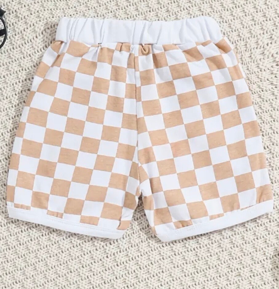 Checkered flag shorts online