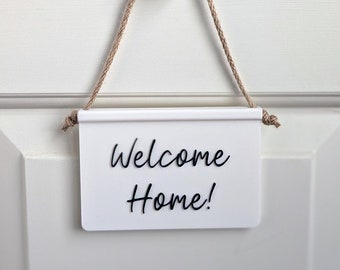 Letrero moderno de bienvenida a casa: decoración de inauguración impresa en 3D