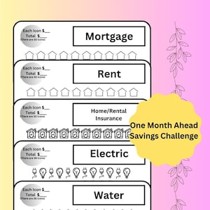 A6 One Month Ahead Savings Challenge