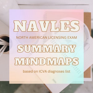 NAVLES DISEASE MINDMAPS - Cartes mentales des maladies de l'ICVA pour examen d'autorisation d'exercer en Amérique du Nord Médecine vétérinaire