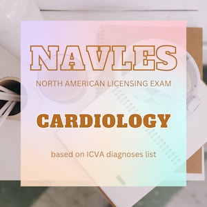 SCHEMA MALATTIA DI NAVLE - CARDIOLOGIA 8 pg. / Modello di malattia per esame di licenza nordamericano Medicina veterinaria - Copia digitale