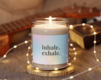 Inhale Exhale Calming Self Care Scented Soy Candle, 9oz