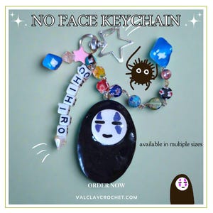 Spirited Away Studio Ghibli Star Keychains with Soot Sprites, No Face, and Konpeito candies!