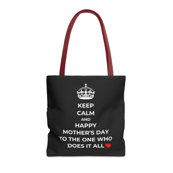 Mother's Day Gift Keep Calm Tote Bag Shopping Bag for Mom Wife