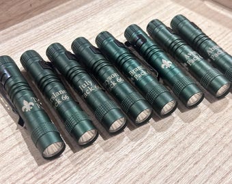 Flashlight | Campout | Camping | Gift for End of year Scout Celebration | Leader Gift | Engraved |Tactical Gift | Outdoors | Flash Light