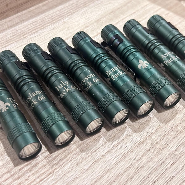 Flashlight | Campout | Camping | Gift for End of year Scout Celebration | Leader Gift | Engraved |Tactical Gift | Outdoors | Flash Light