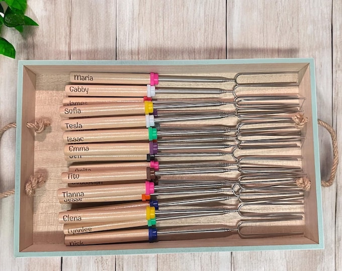 S’mores Roasting Sticks | Campout | Camping | Marshmallows | Campfire | S’mores Gift Set | Happy Camper | Outdoors | Couple Gift