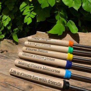 S’mores Roasting Sticks | Campfire And Marshmallows | Hot Dog Skewer | BBQ Utensils | Camping | Outdoor | Bonfire| Camper | Friends gift