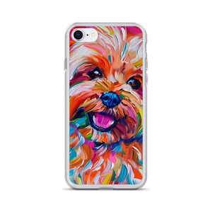 Färgglad Cavoodle - Genomskinligt fodral för iPhone® - Specialutgåva