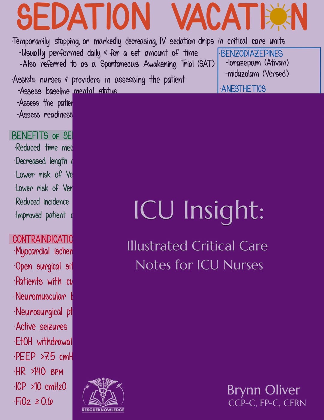 ICU Insight Nurse Notes: Illustrated Critical Care Notes for Nurses ...