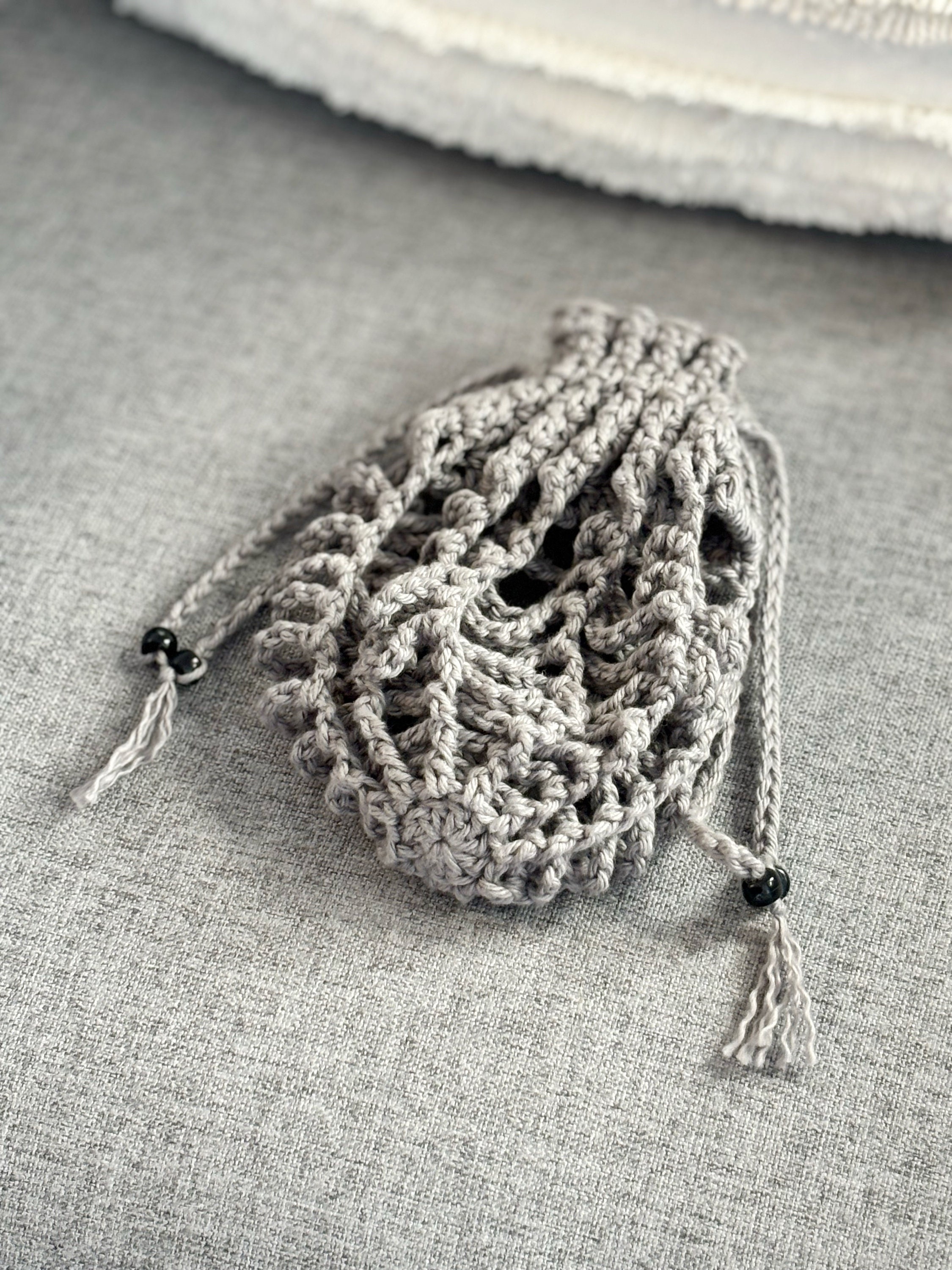 37 Spiderweb Crochet Patterns: 39 Ways to Make Webby Stitch Work for Halloween, Gothic... 20 Gothic Spiderweb Drawstring Bag Crochet
