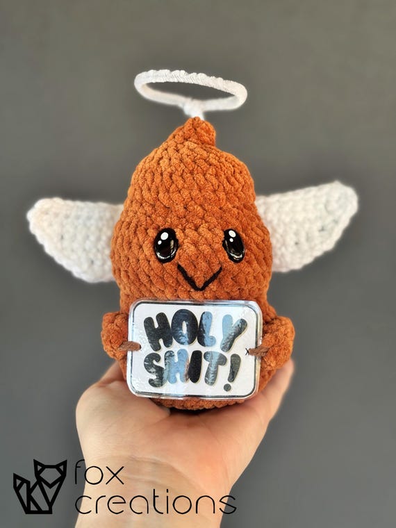 Holy Shit Emotional Support Poop Crochet Pattern With Printable