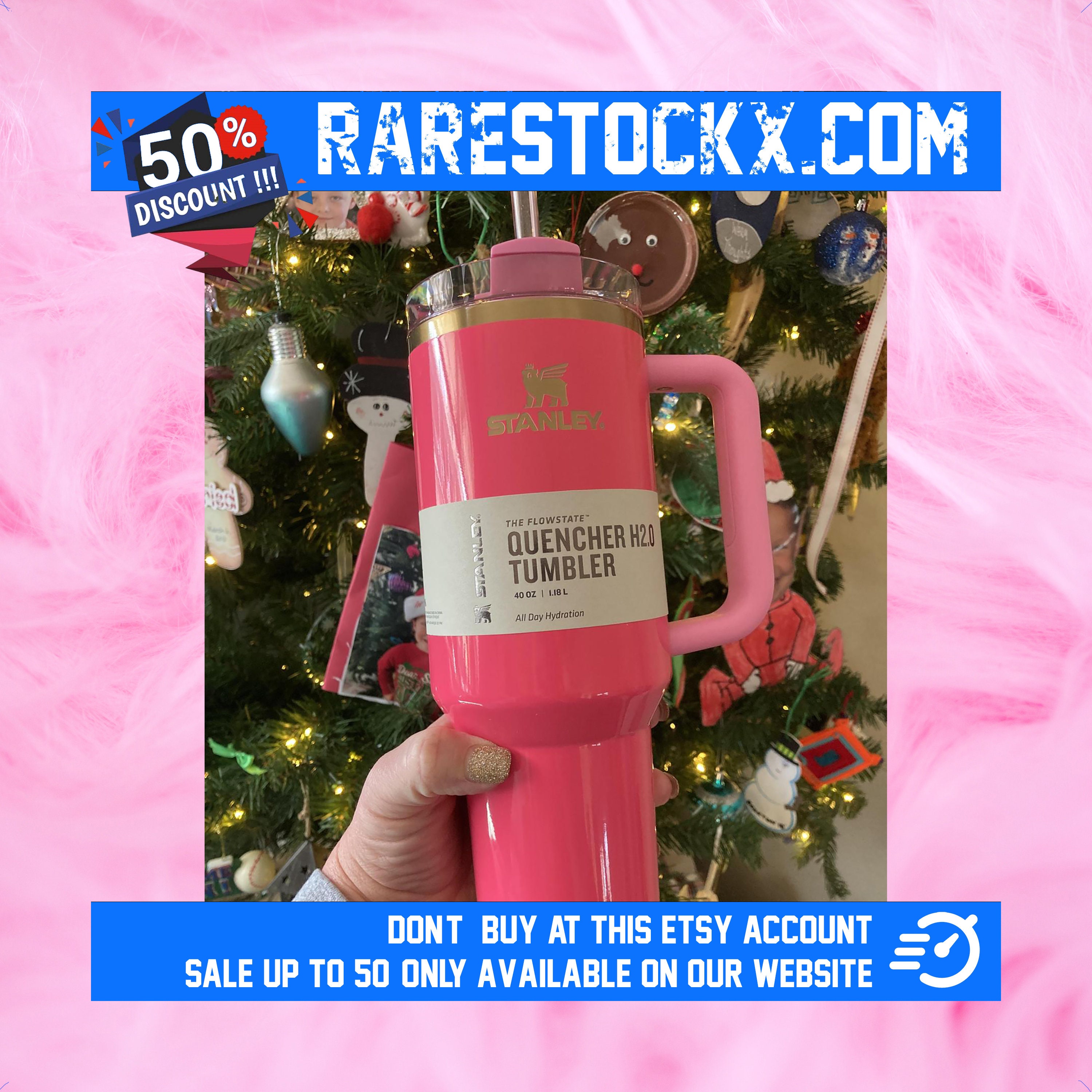 Pink Parade Inspired Stanley Tumbler Keychain, Stanley Tumbler Ornament,  Pink and Gold Tumbler Keychain Tag, Pink Parade Cup Accessory 