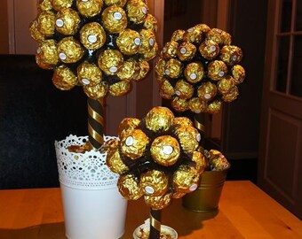 Ferrero rocher Schokoladen Baum | Süßigkeiten Baum | lindt schokoladenbaum | süßer Baum | Schokoladenbaum süßes Geschenk | Muttertag | Valentinstag