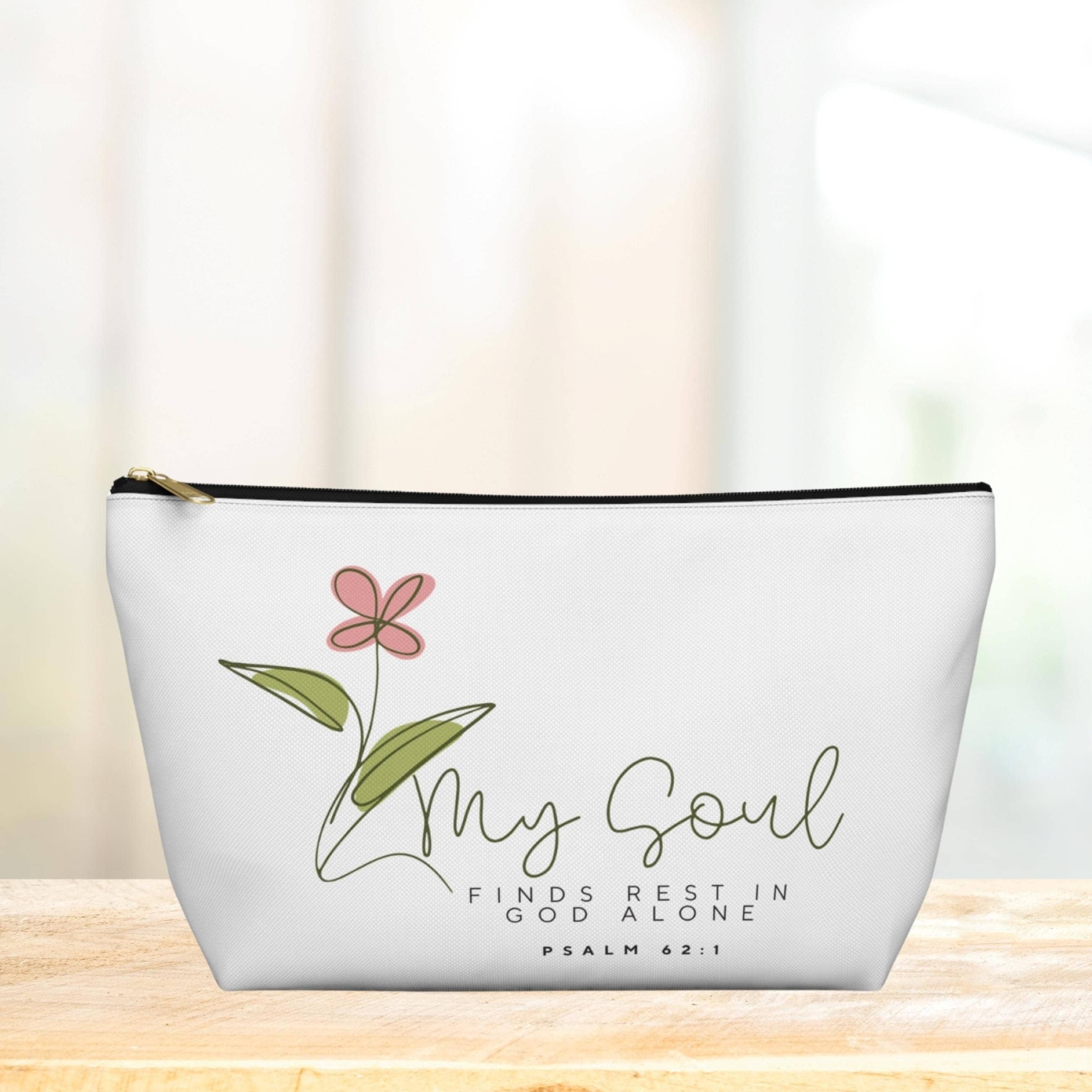 Christliche Kosmetiktasche Mit Jesus-Spruch – Stylische Make-up-Tasche Aus Leinen, Wasserdicht