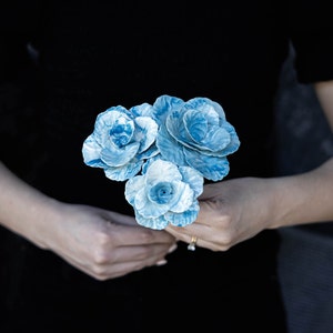 Wedding Forever Porcelain Flower - Something Blue for bride - The Shannon Three Bouquet