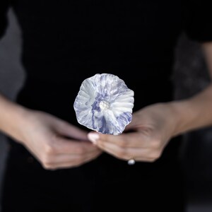 Porcelain Purple Flower - The Morgan Single - Small