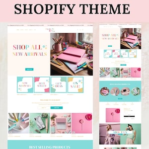Shopkette Theme, Website für Boutique, Pastell Shopvorlagen, Shopilly Website Design, Niedliches Shopkette Design, Pastell, Shopilly OS 2.0