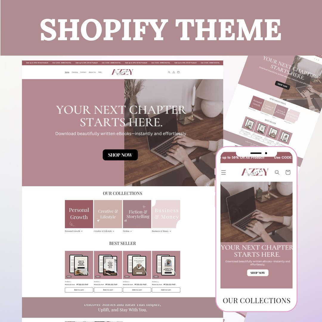 Shopify Software Store Template Shopify Theme Digital Products, Shopify Website Template, Digital ...