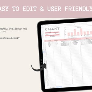 Client Tracker Spreadsheet, Small Business Template, Client Planner ...
