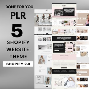 PLR Website Template, Shopify Theme,  Shopify template, ecommerce template, plr master resell , plr digital products, resell rights