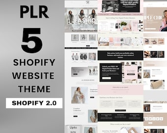 PLR Website Template, Shopify Theme,  Shopify template, ecommerce template, plr master resell , plr digital products, resell rights