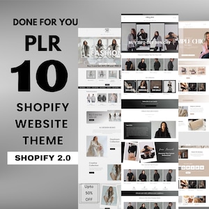PLR Website Template, Shopify Theme,  Shopify template, ecommerce template, plr master resell , plr digital products, resell rights