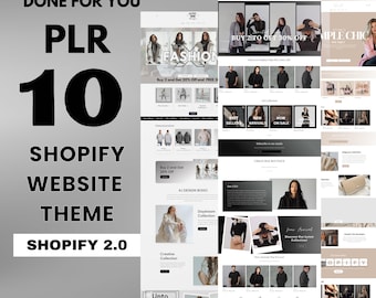 PLR Website Template, Shopify Theme,  Shopify template, ecommerce template, plr master resell , plr digital products, resell rights