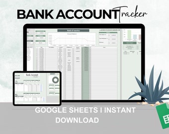 Bankkonto, Google Sheets finansiell planerare, kreditkortsspårare, bokföringsmall, utgiftsspårare, sparplanerare för finansiell analys