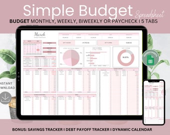 Budget Spreadsheet Google Sheets Budget Planner  Personal Finances templates, Paycheck budget Spreadsheet, Weekly Budget  BiWeekly Budget