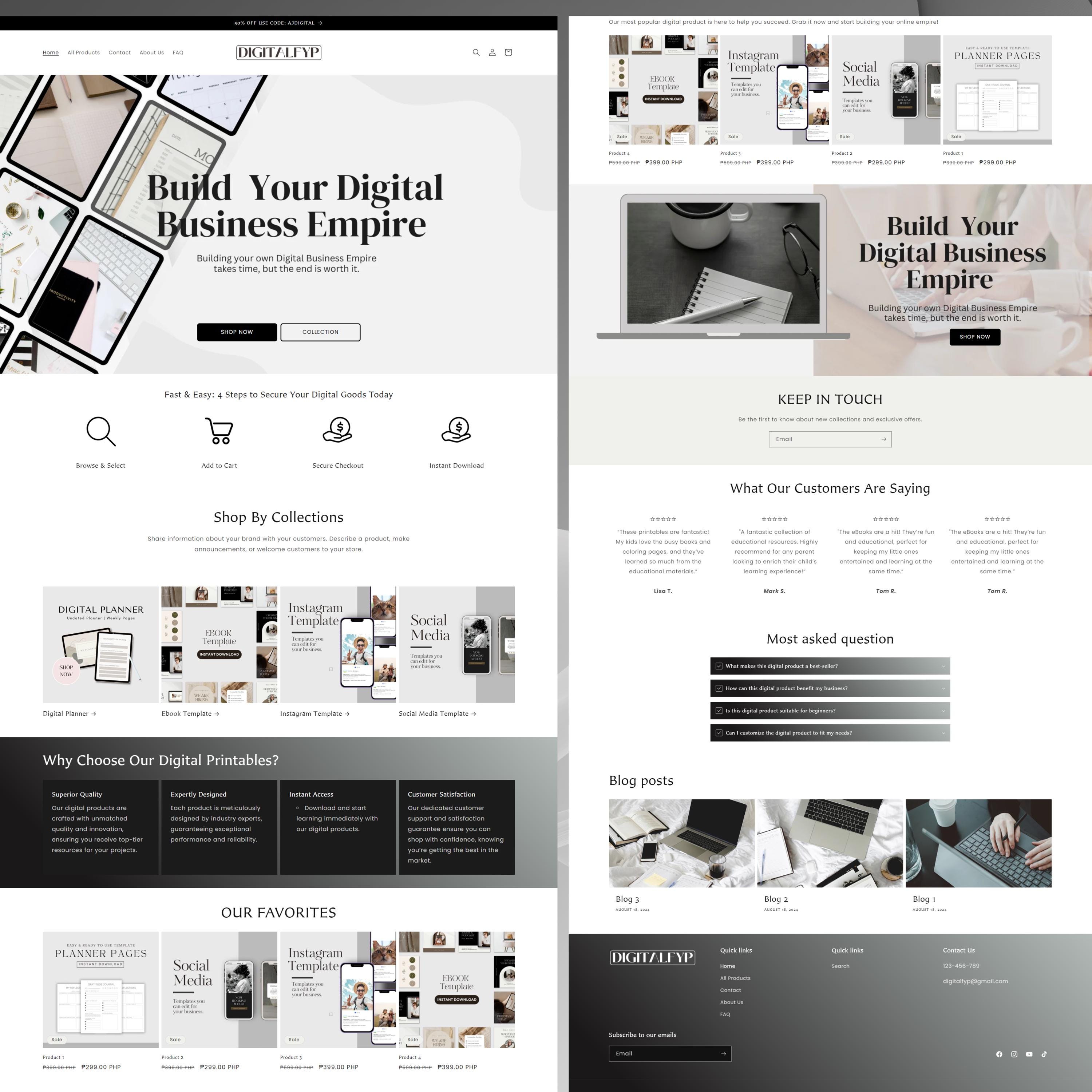 Shopify Software Store Template Shopify Theme Digital Products, Shopify Website Template, Black Shopify ...